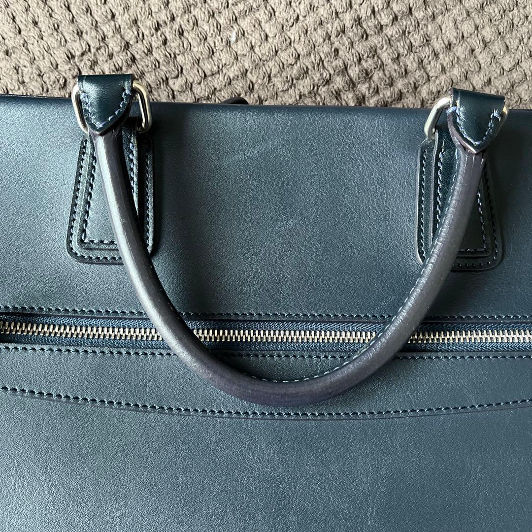 ソメスサドル ブリーフケース ネイビー