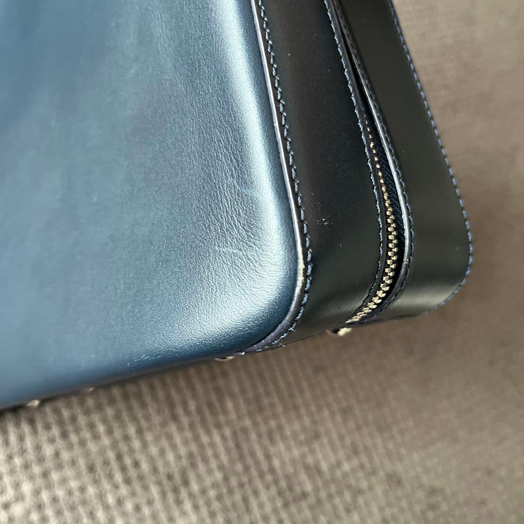 ソメスサドル ブリーフケース ネイビー