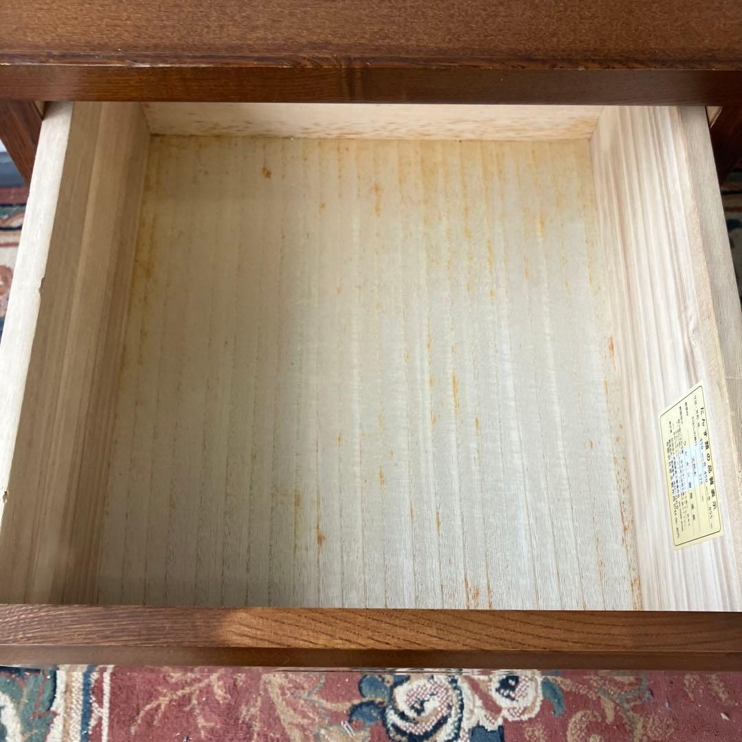 昭和レトロ 喜多製作所 古家具 木製チェスト 4段 箪笥 タンス ヴィンテージ