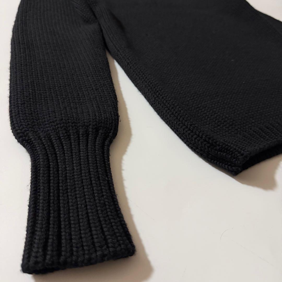 イタリア製✨️ZANONE タートルネックニット ウール 5G ブラック S相当