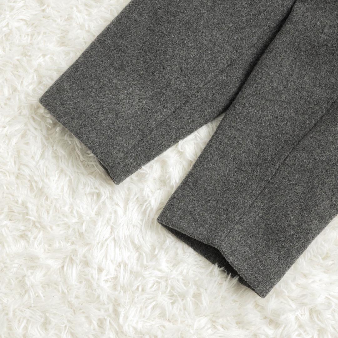 未使用 ジャーナルスタンダード スーパー140ビーバーノーカラーショートコート