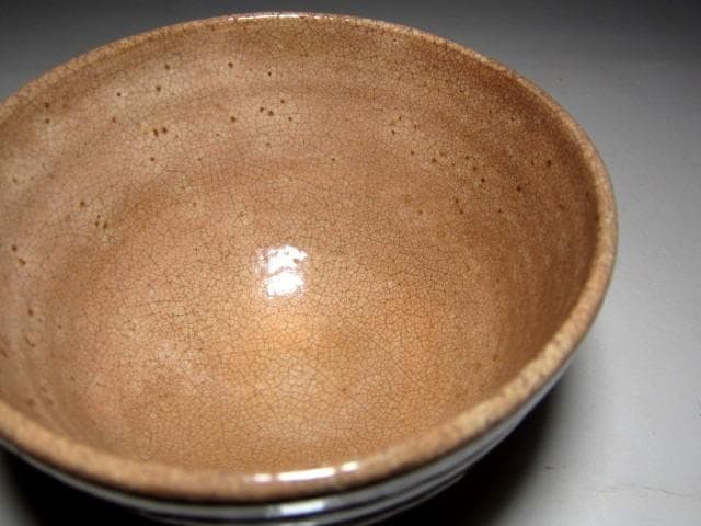 九代 三輪休雪(雪堂) 萩焼茶碗 　　　　　　　　　　　　　　　m920