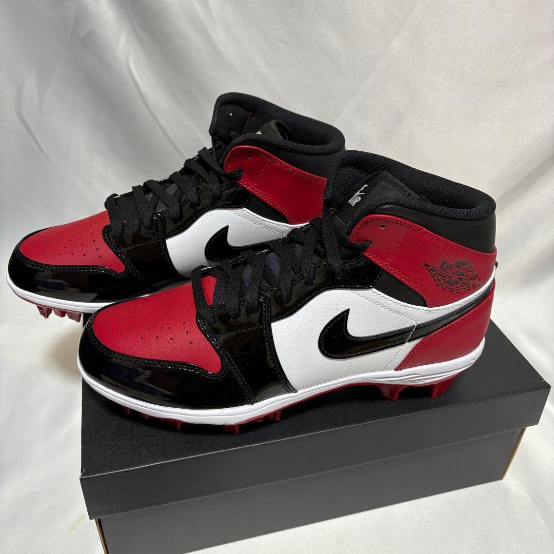 Jordan 1 Mid TD　RED　アメフト スパイク 27.5cm　X