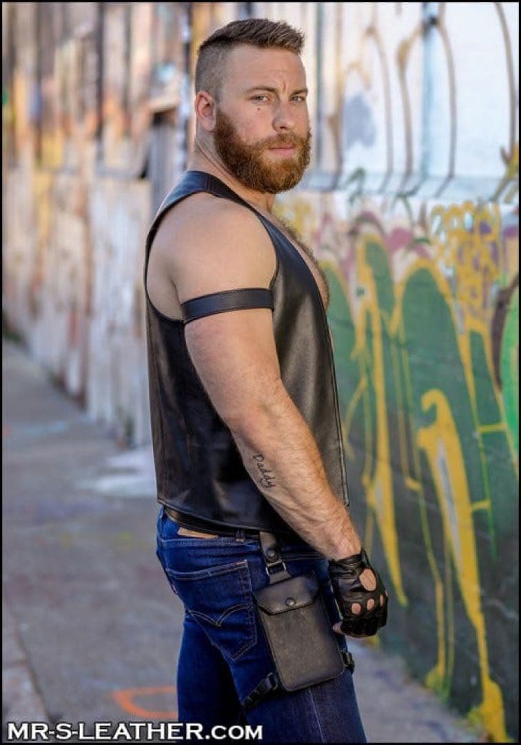 Mr.s leather レザー ベスト アウター レザー M