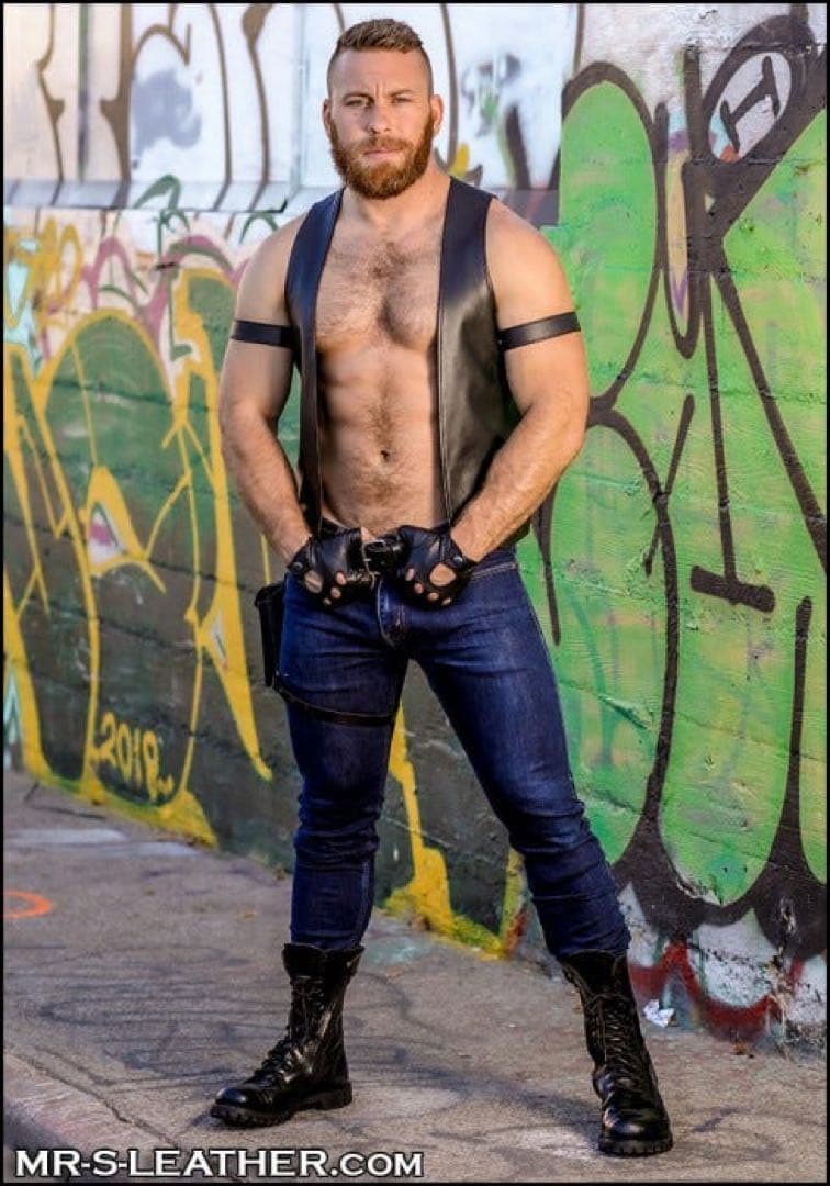 Mr.s leather レザー ベスト アウター レザー M