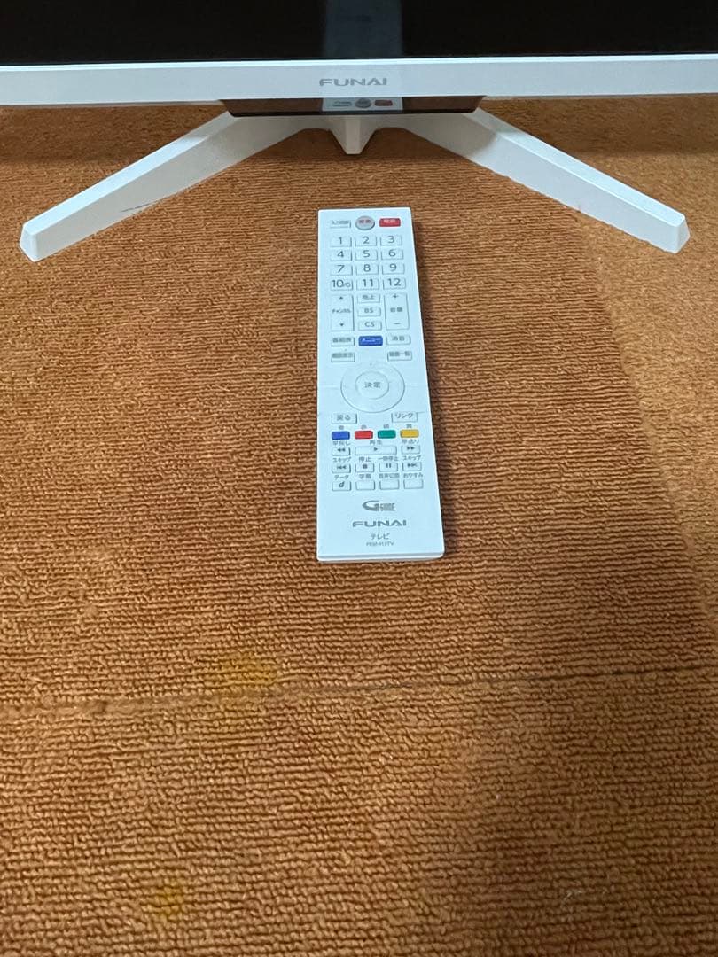 Funai ハードディスク内蔵 2020年製 24V型　テレビ フナイ ホワイト