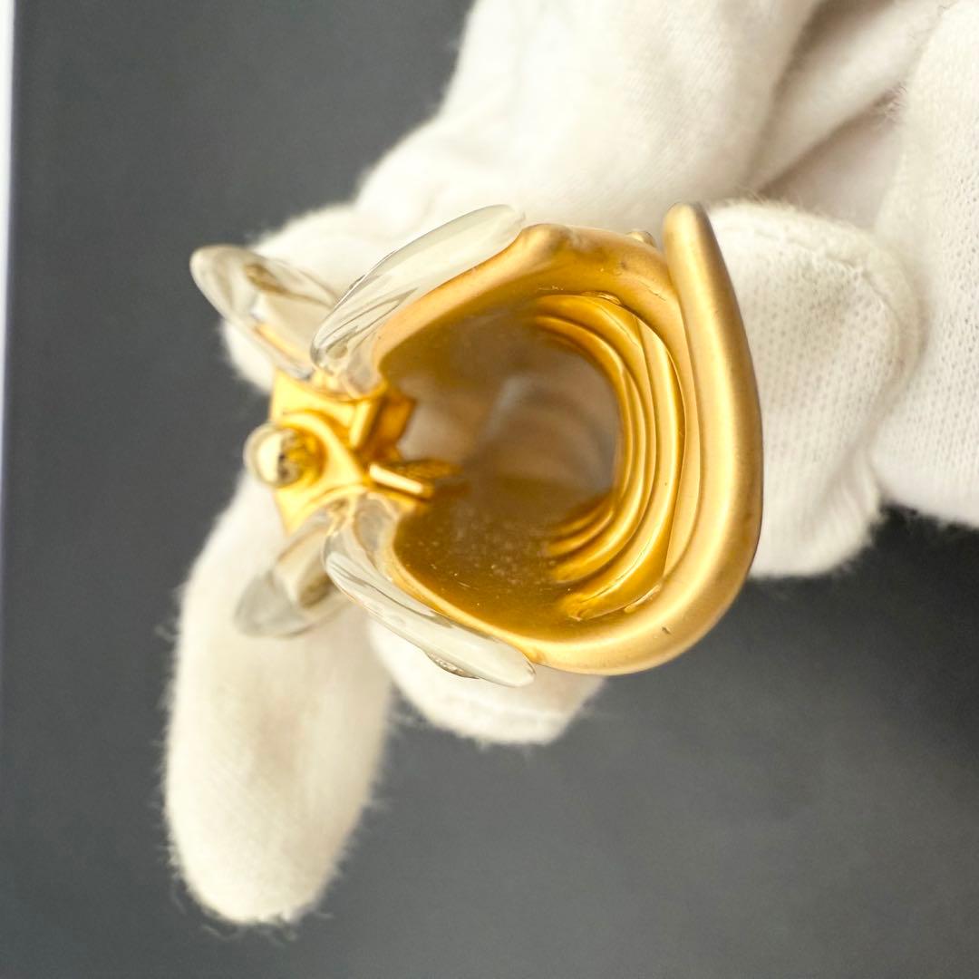 極美品/人気✨acca アッカ ヘアクリップ ニューコラーナ ベージュ　ゴールド