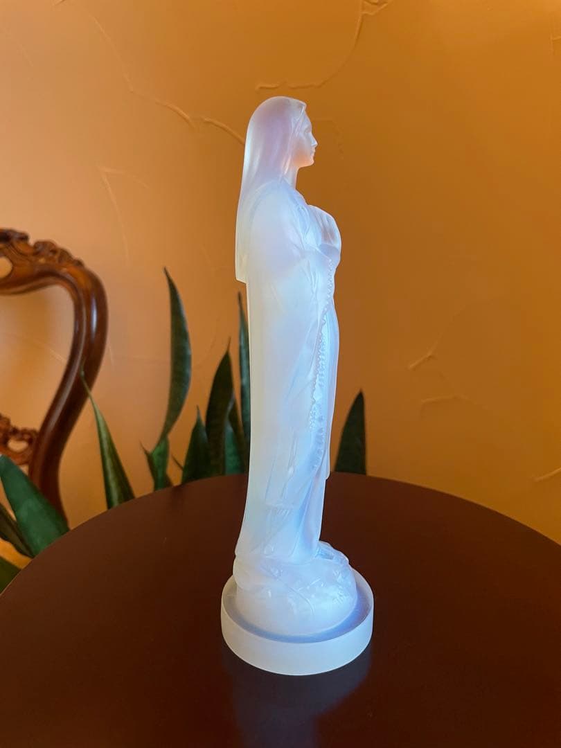 【エトラン】オパリンガラス　ルルドの聖母マリア像
