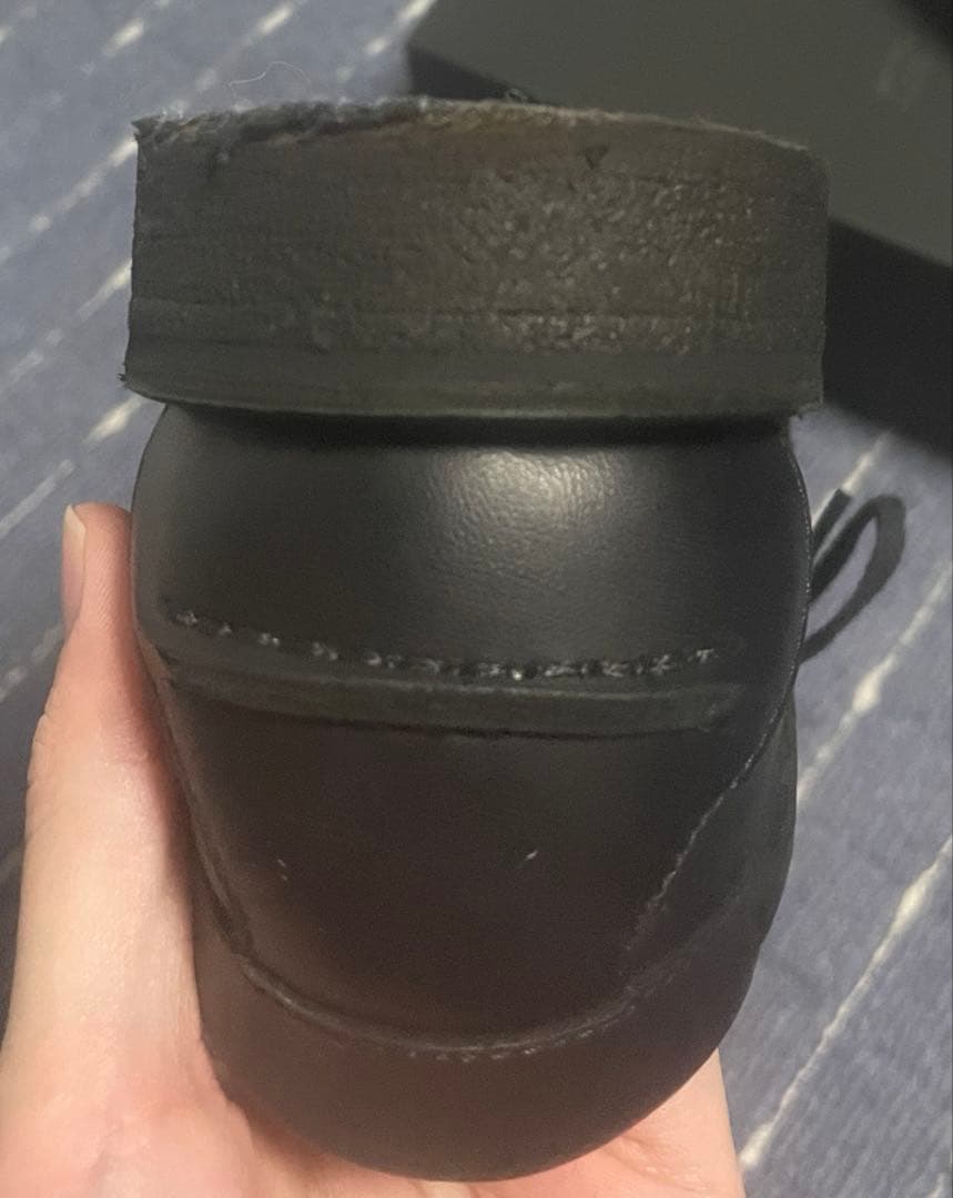 MEN'S 3EYELET MOC TOE BLACK 在原みゆ紀