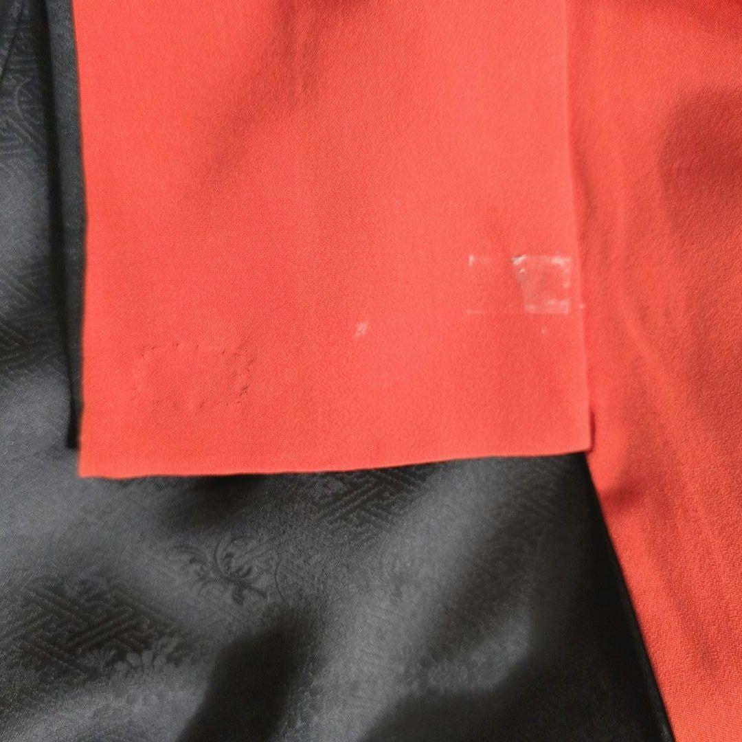 訪問着　フルセット　着物　正絹　黒　トールサイズ　花　金彩加工　B1