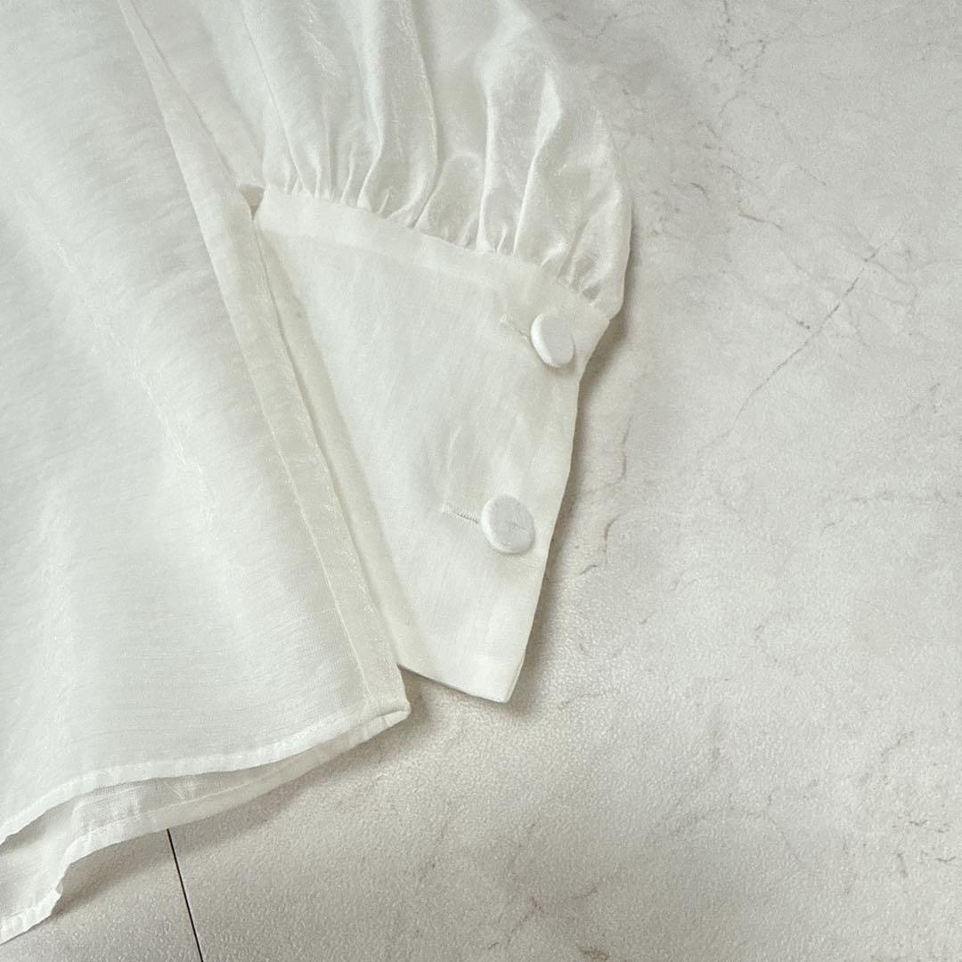 極美品⭐︎ESTNATION 3.3万　ボウタイ ブラウス　ホワイト　セレモニー