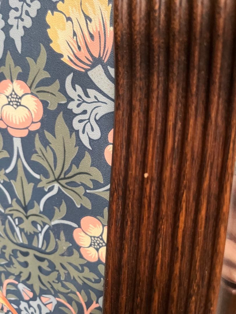 壁掛鏡 ウォールミラー インテリア アンティーク 昭和レトロ 木製 ビンテージ