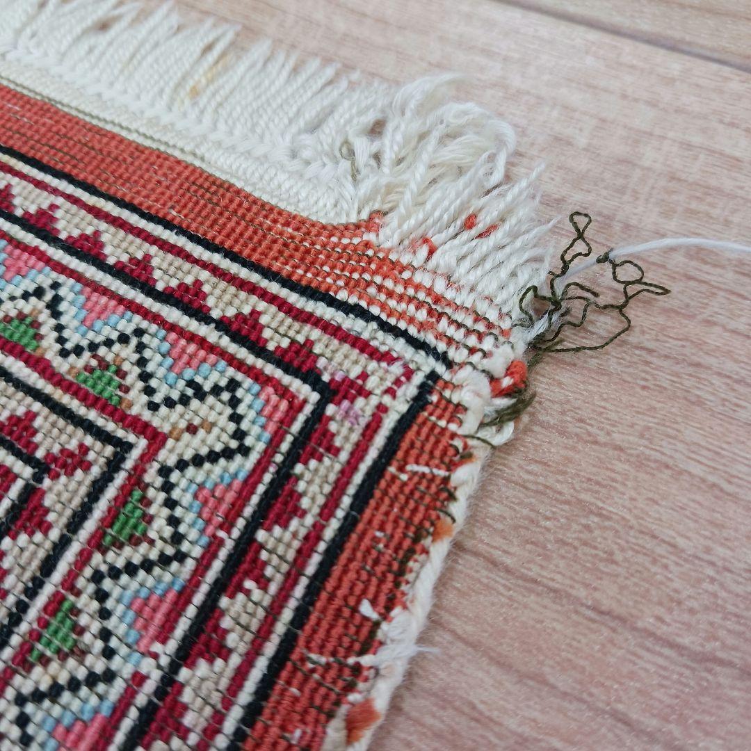 専用Y3250 ペルシャ絨毯 クム産 シルク100% 手織り90万ノット