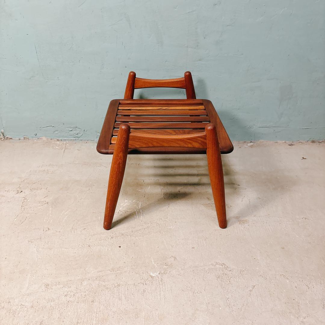 ウェグナー　GE240 オットマン　チーク材　北欧家具　北欧ビンテージ