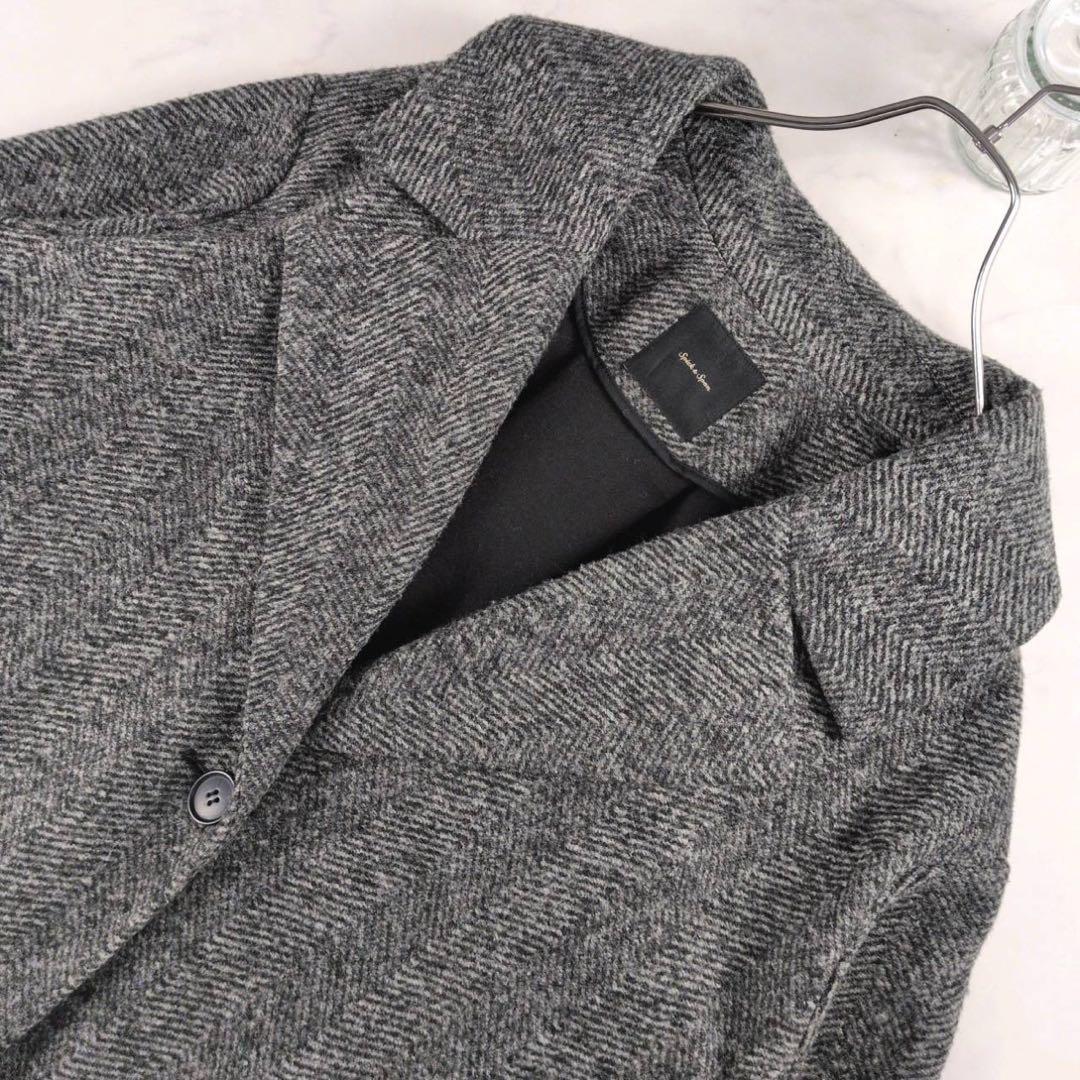 user_67db8656スピック＆スパンスライバー ヘリンボーンコート