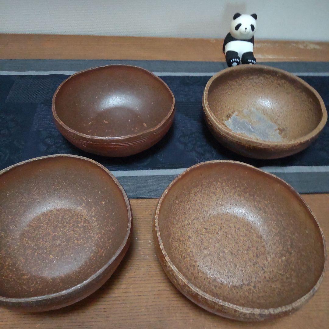 丸 鉢 4ケ 備前焼 12