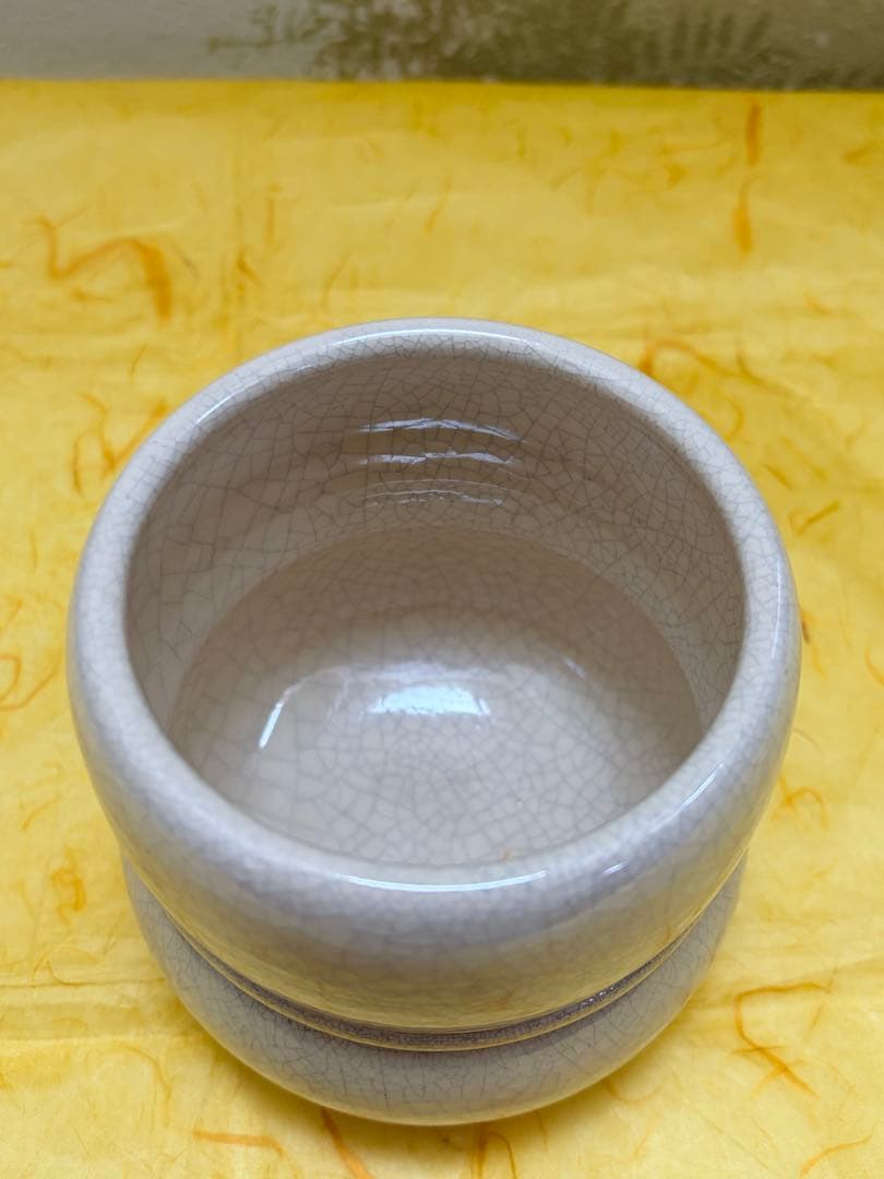 茶道具 瓢形火入 桂窯 香炉釉 檜垣良多 造 共箱 陶歴栞付 京焼 未使用品