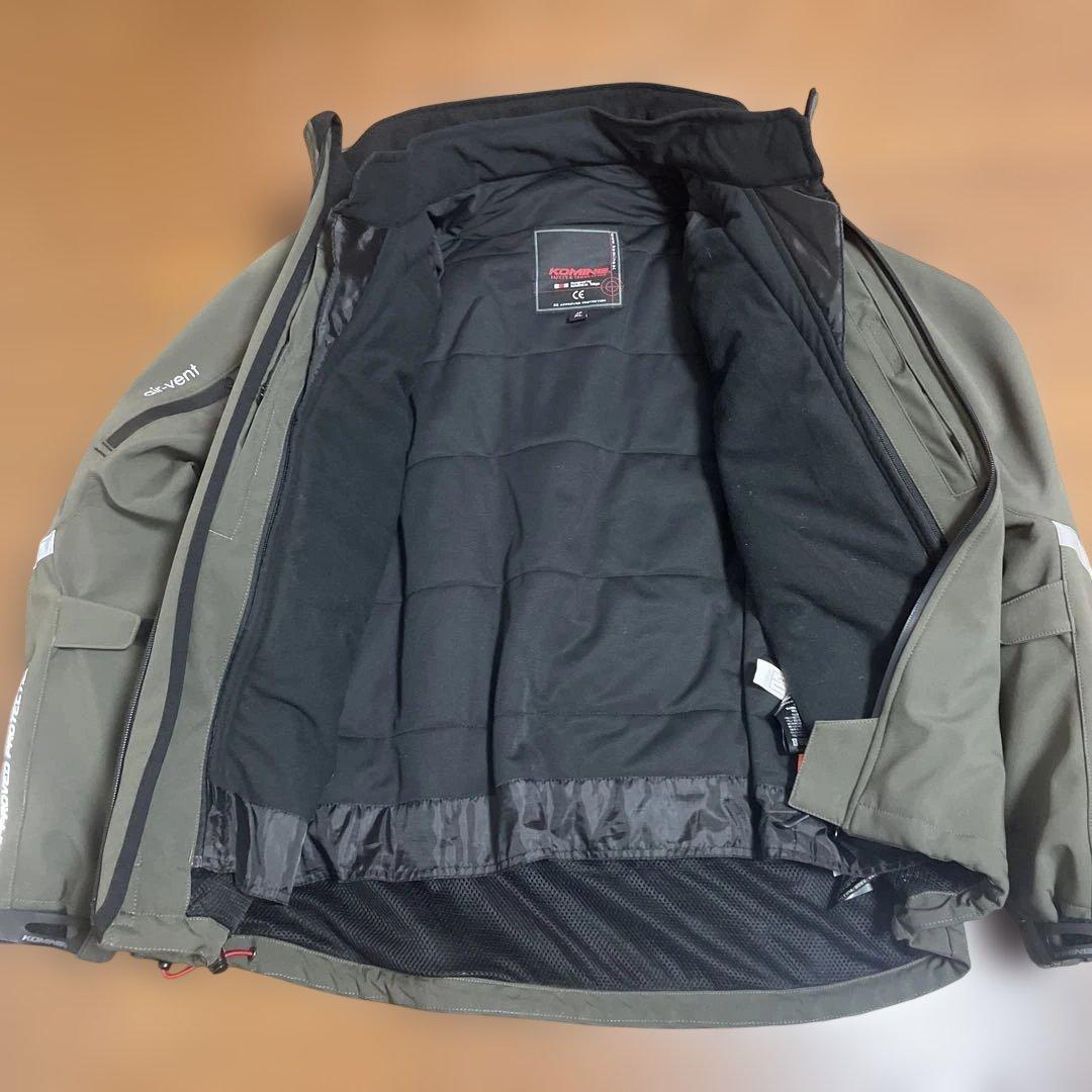 KOMINE 3シーズンジャケット XL カーキ