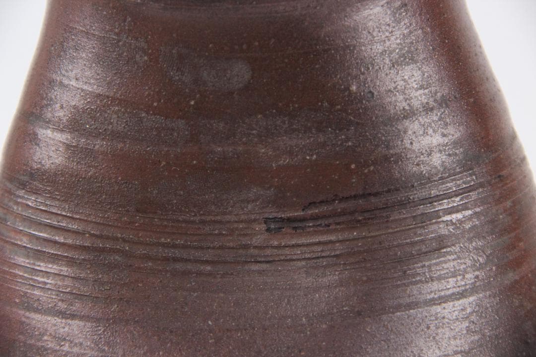 備前焼 人物細工徳利 酒器 花器 飾り壺　吉銘有り花器　花入　 ED11-29