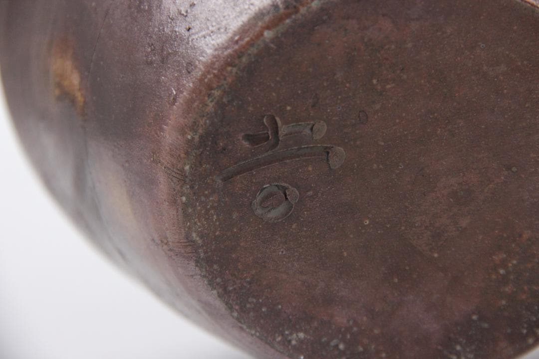 備前焼 人物細工徳利 酒器 花器 飾り壺　吉銘有り花器　花入　 ED11-29