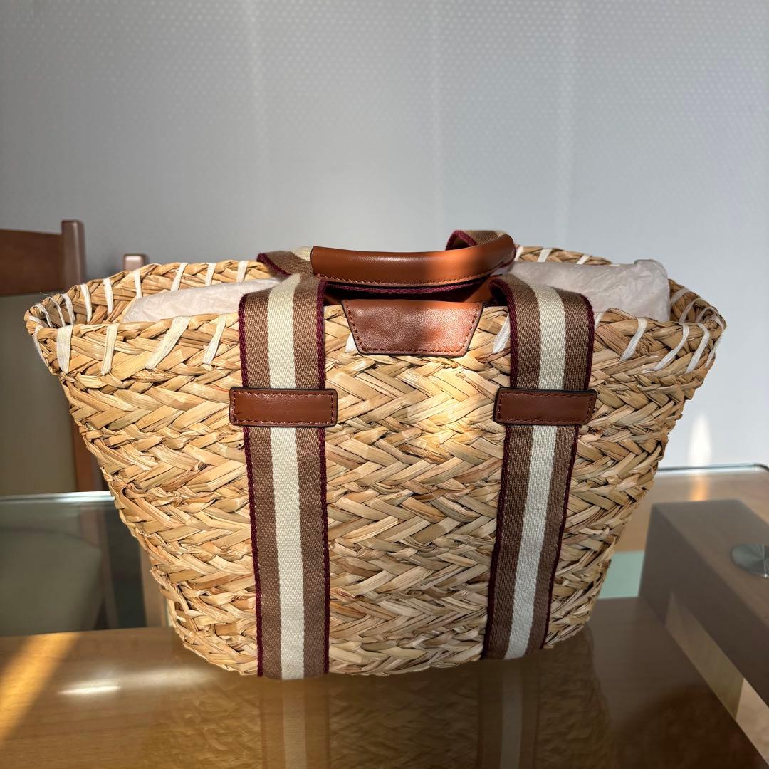 美品【アニヤハインドマーチ】バスケットスモール