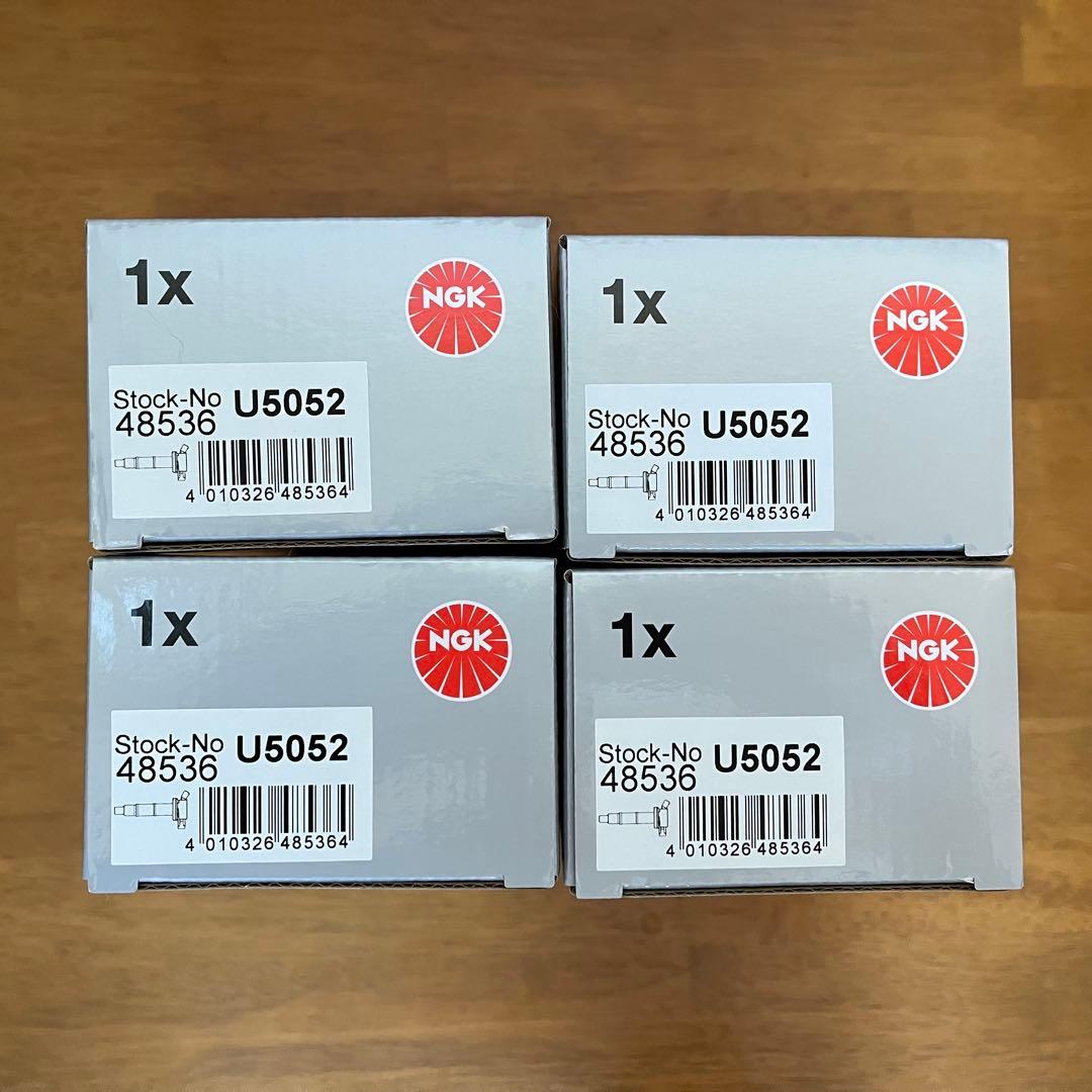 【新品】NGK U5052ダイレクトイグニッションコイル 48536 4本セット