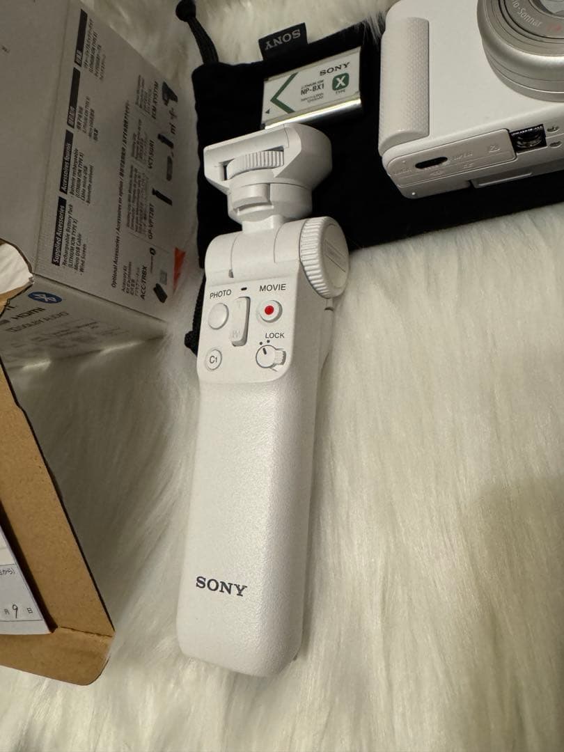 SONY ZV-1 ホワイト グリップ 保証書付き SONY VLOGCAM
