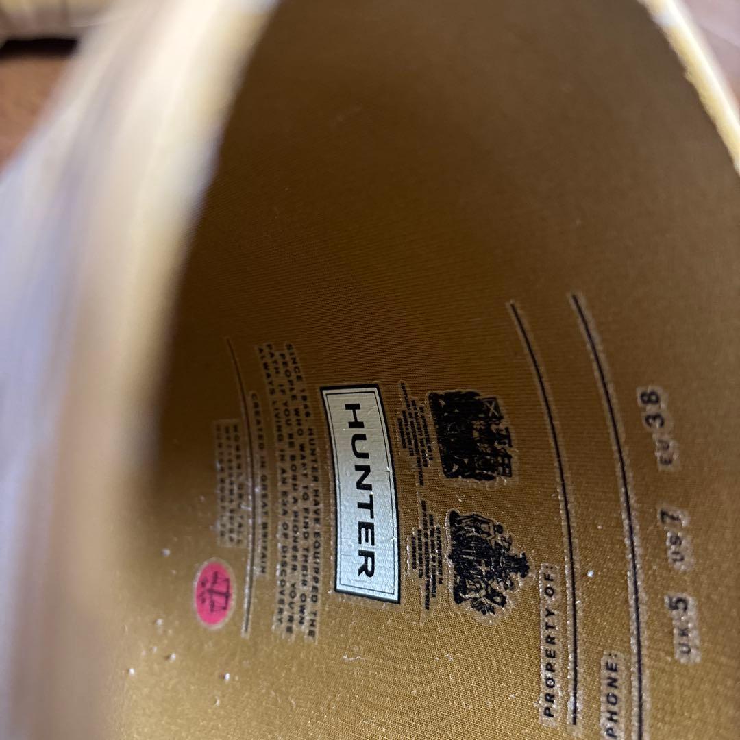 HUNTER 防水 ベージュ 長靴