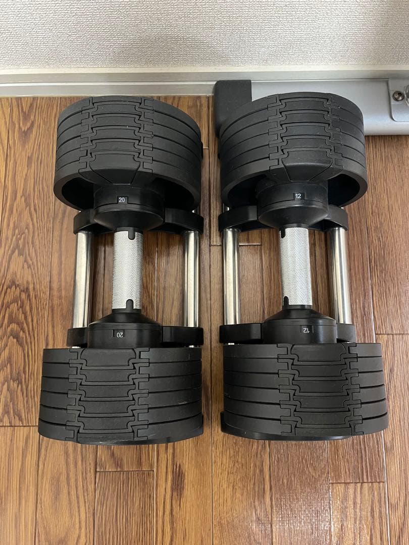 可変式ダンベル 20kg×1ケ　 筋トレ器具 トレーニング　※① 美品✨