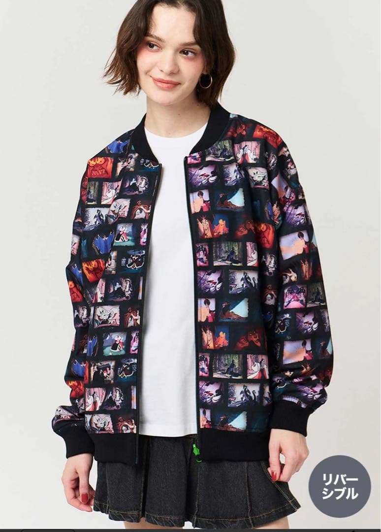 グラニフ　ディズニー ヴィランズ リバーシブル ブルゾンＭ☆新品タグ付 オマケ付