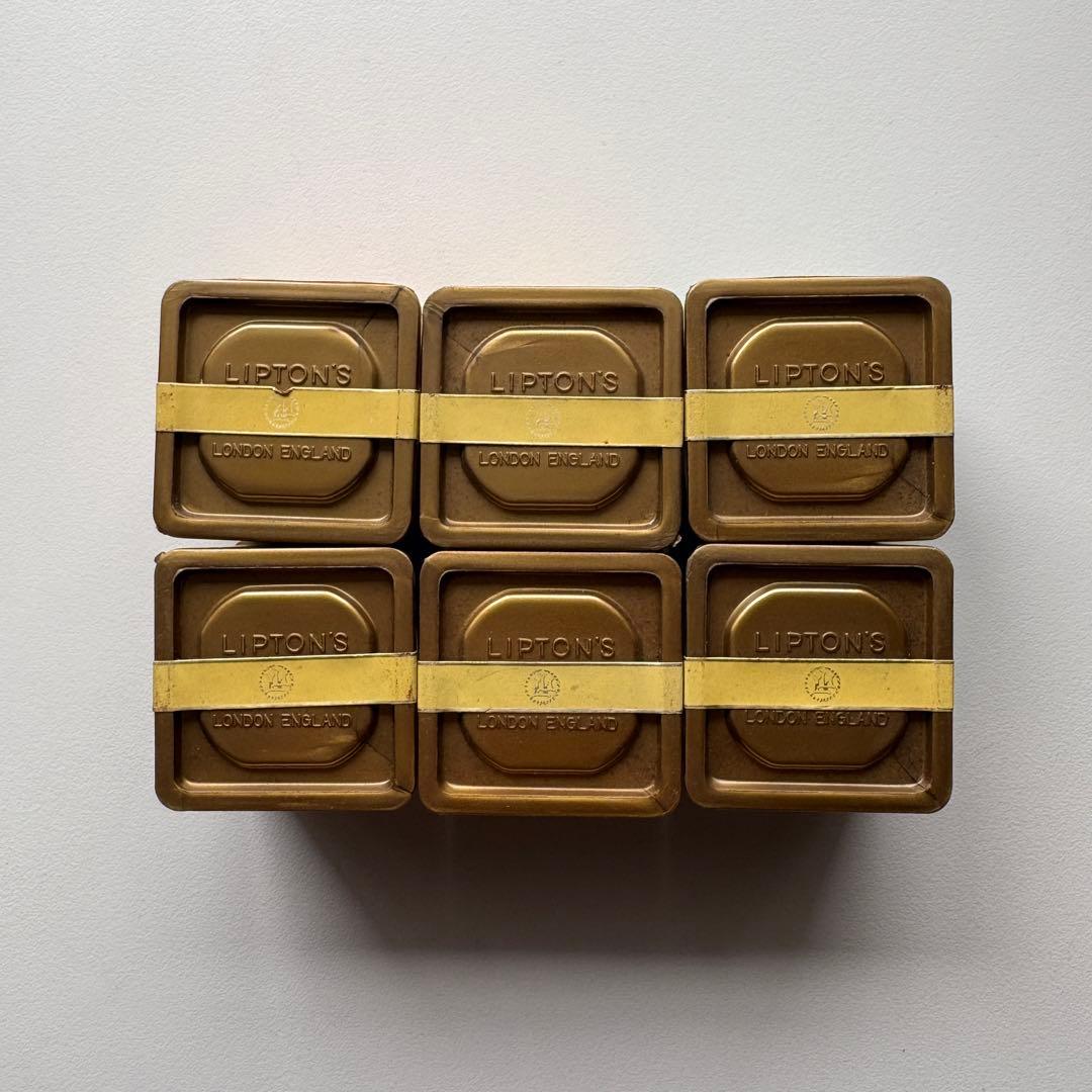 【希少】リプトン　ミニ紅茶缶　昭和レトロ