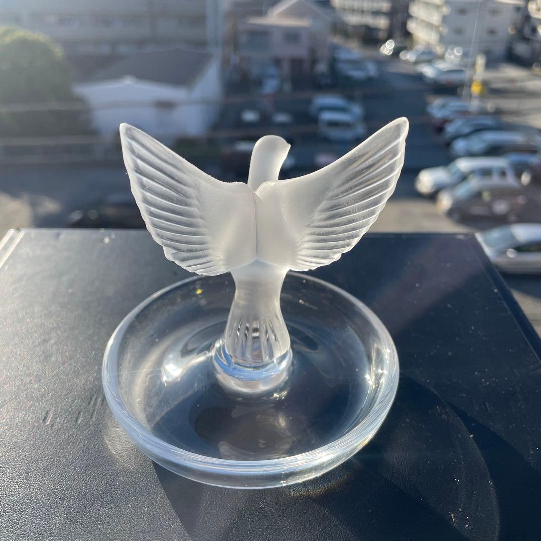 【美品】☆希少☆ルネラリック　ジュエリートレイ　鳩　ピジョン　フランス製