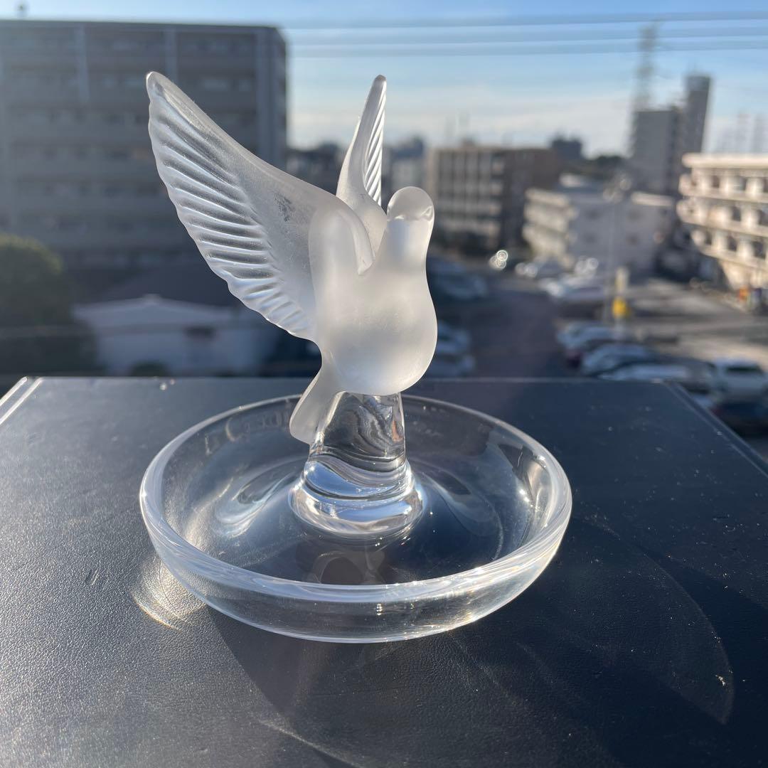 【美品】☆希少☆ルネラリック　ジュエリートレイ　鳩　ピジョン　フランス製