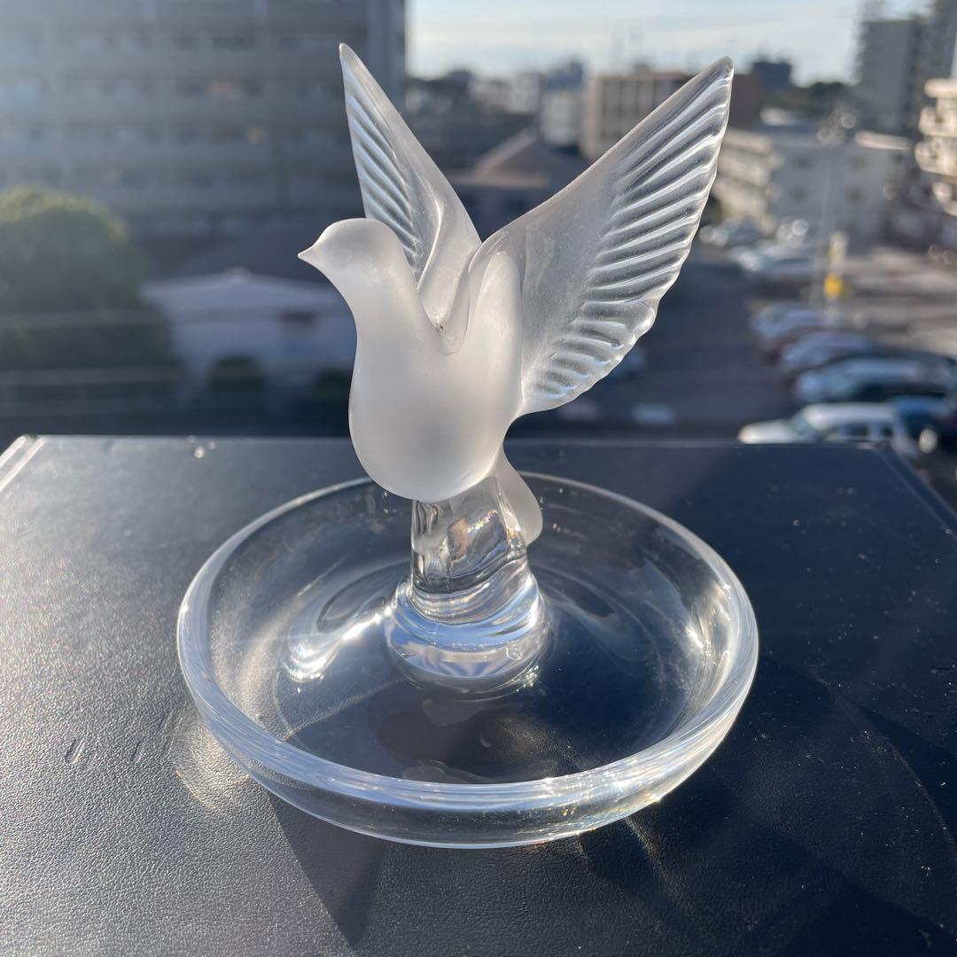 【美品】☆希少☆ルネラリック　ジュエリートレイ　鳩　ピジョン　フランス製