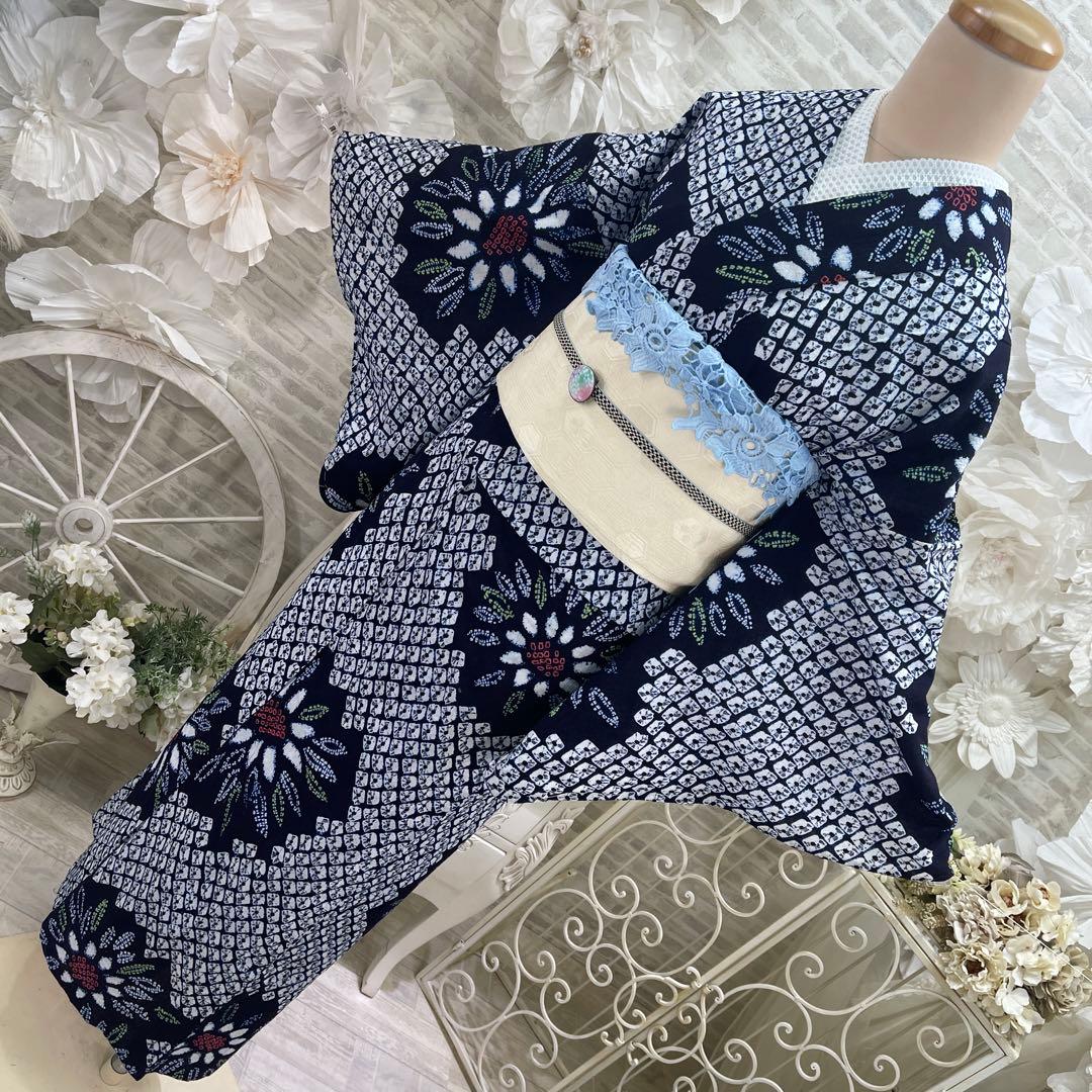 有松絞り浴衣★名古屋帯セット