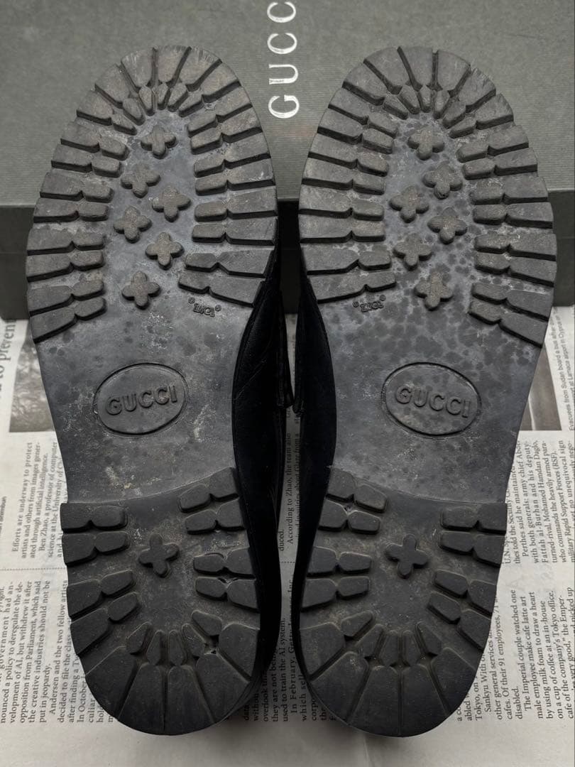 買取見積書有り　GUCCI グッチ　ホースビットローファー　37ハーフ　男女兼用