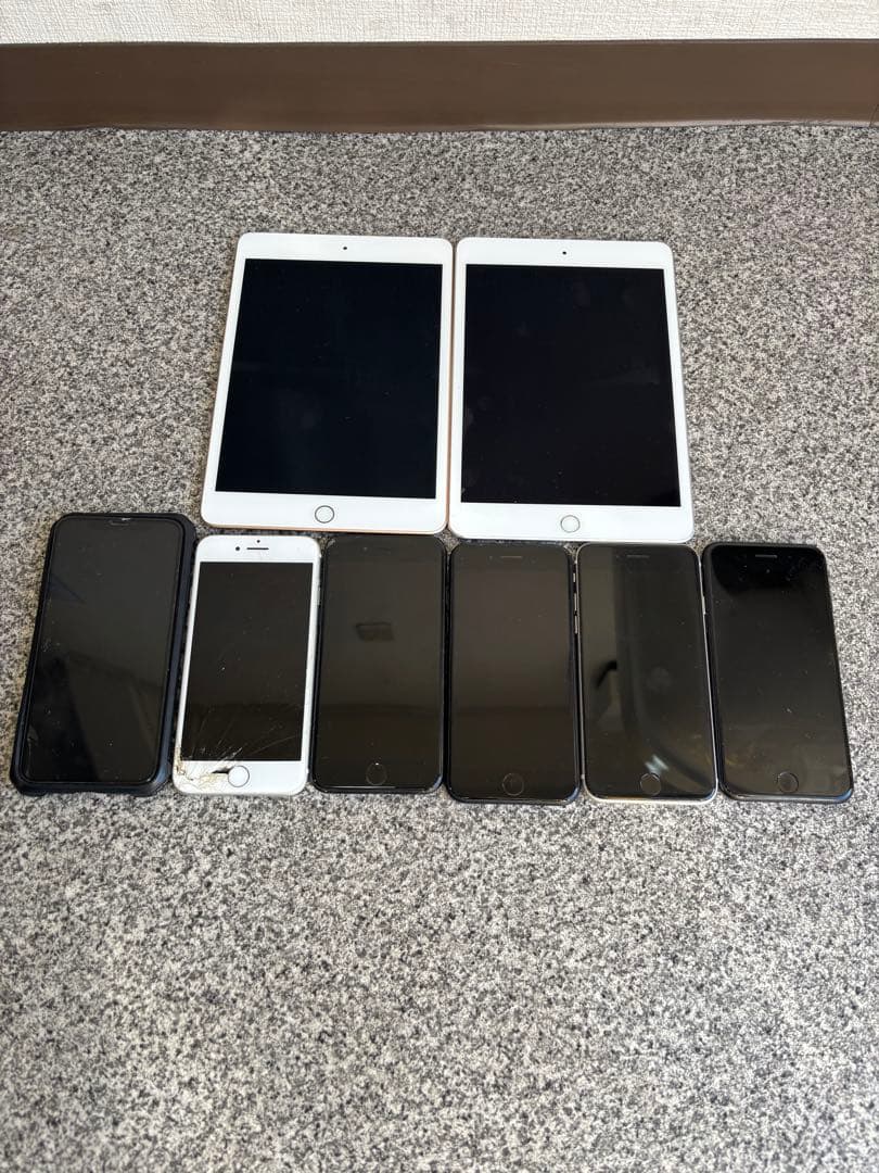 iPad 2台 iPhone 6台 ジャンク まとめ売り 合計8台