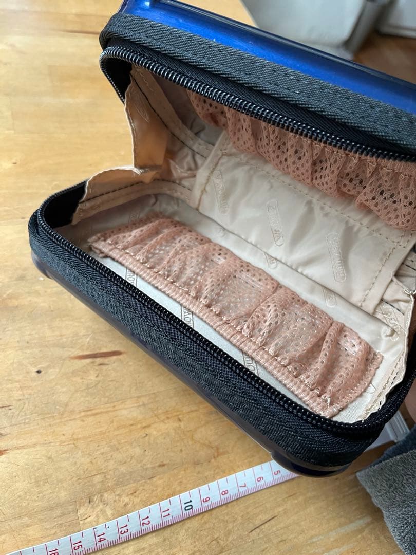 【絶品】RIMOWA ネイビー トラベルポーチ タイ国際航空