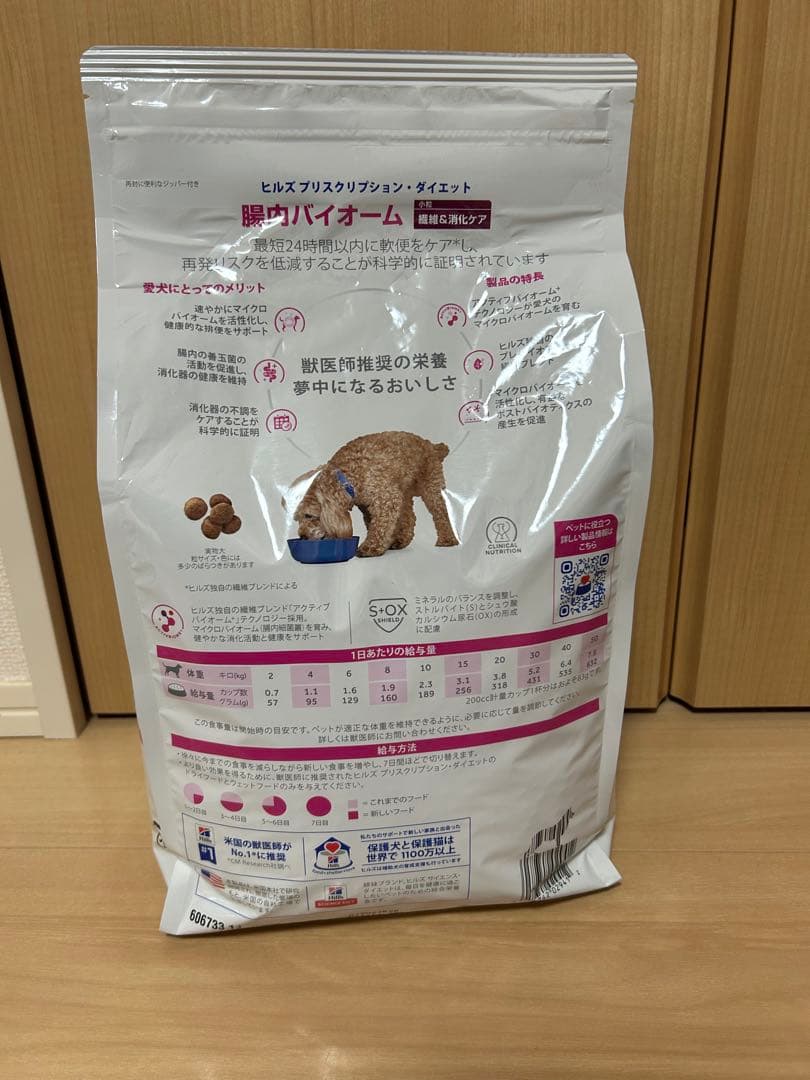 ヒルズ　ダイエット 腸内バイオーム繊維&消化ケア　3kg 、200g6缶