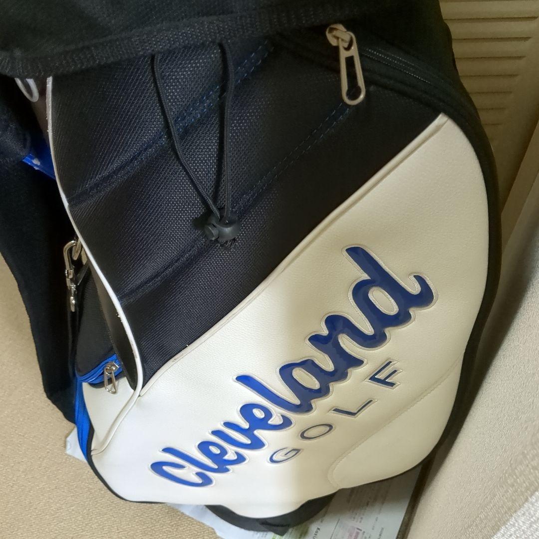 素敵なCleveland Golf キャディバッグ ホワイト/ブラック/ブルー