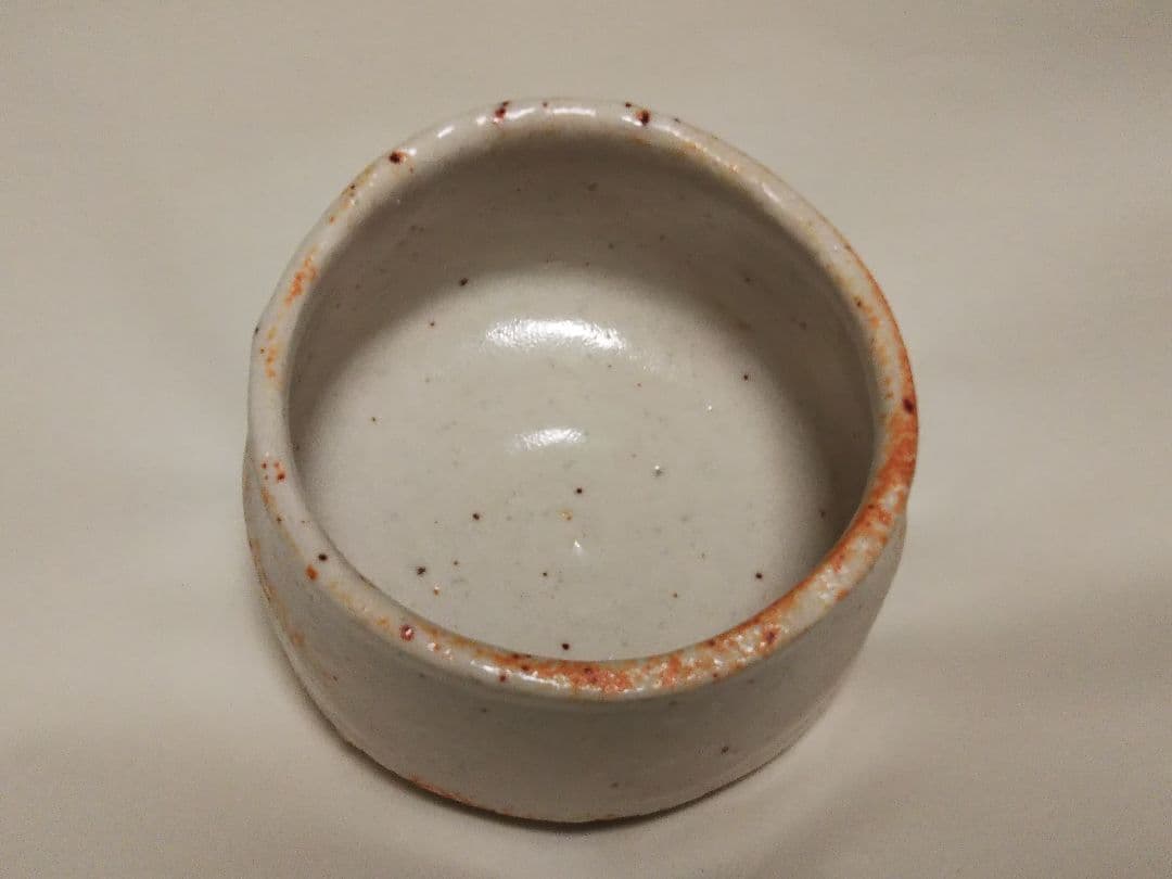 加藤景秋作　志野茶盌　共箱有