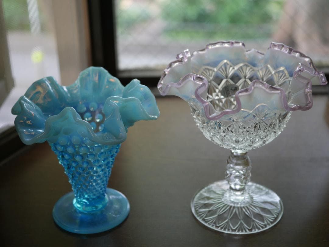 フェントン ピンククレスト Cut & Block オパールセントコンポート