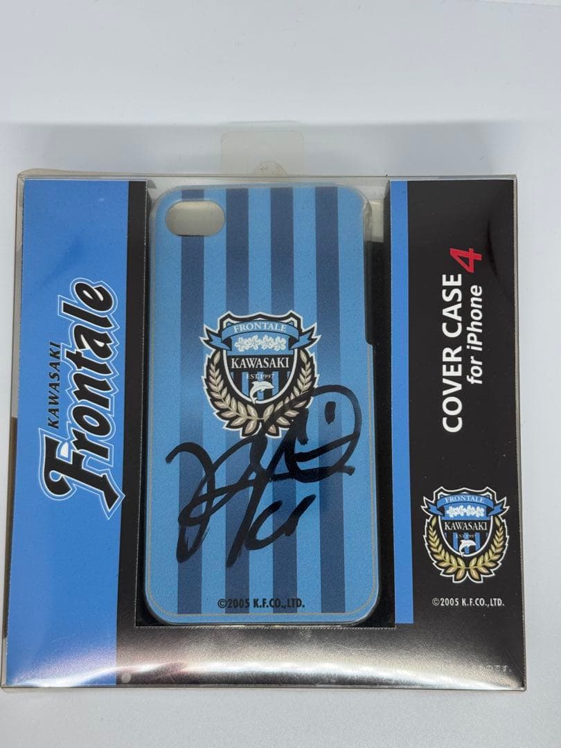 川崎フロンターレ 中村憲剛サイン入りiPhone4ケース