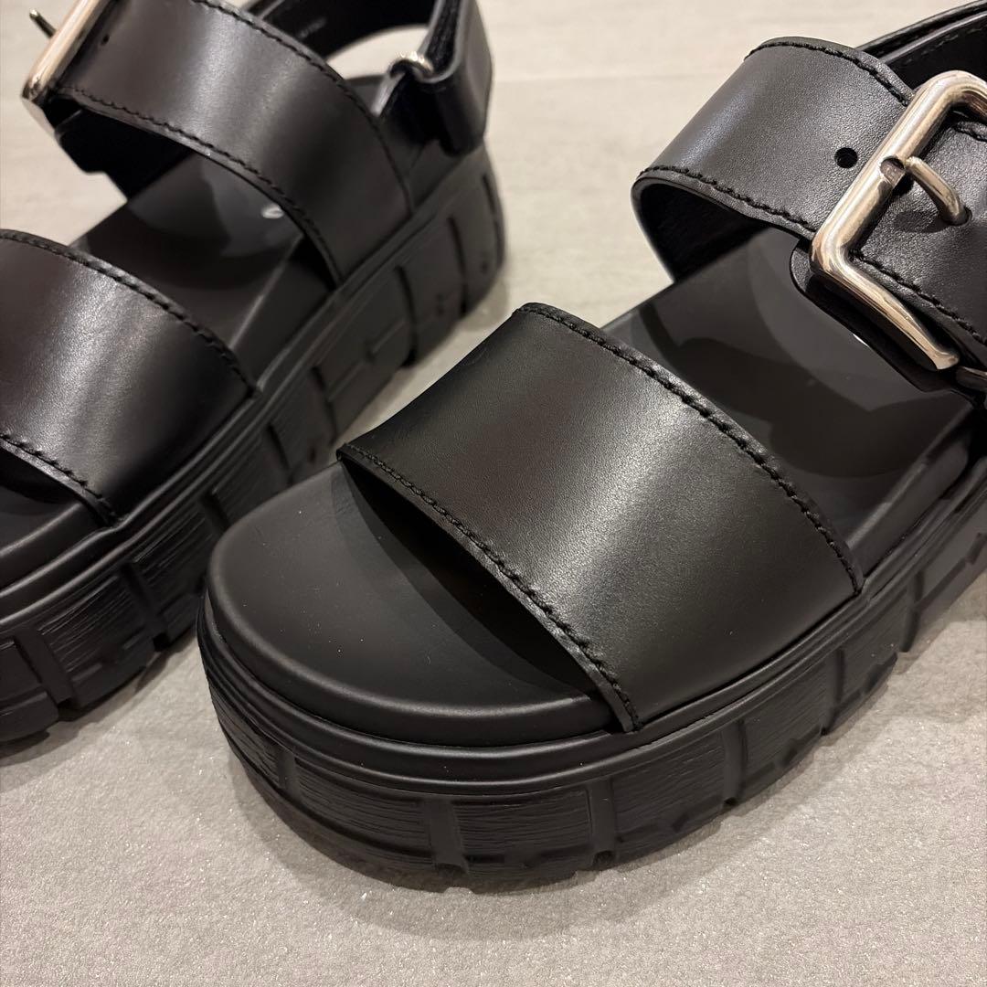 【37.5】miumiu ミュウミュウ チャンキーネオプレンサンダル 新品未使用