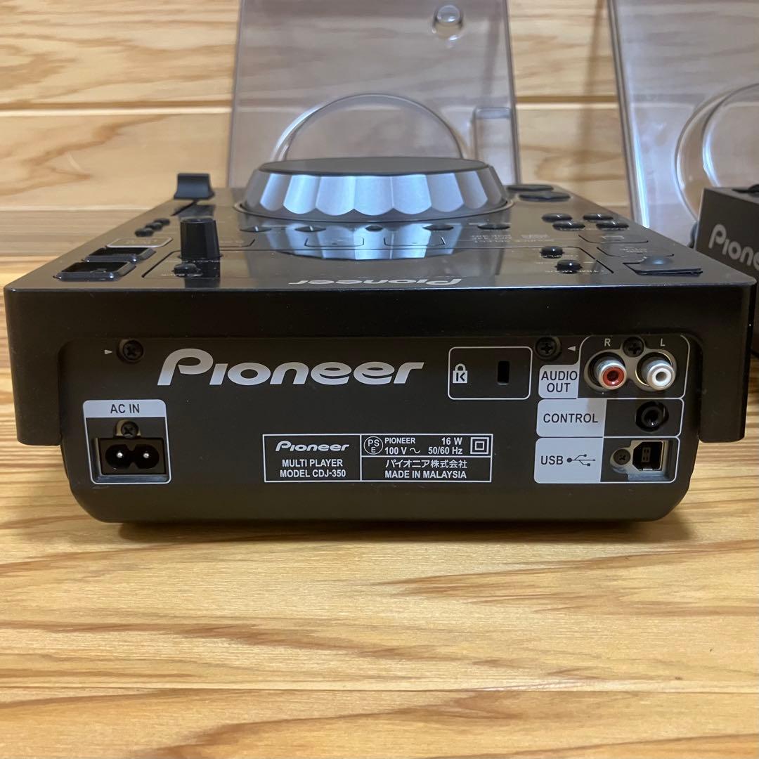 Pioneer CDJ-350 2台セット 保護カバー付き
