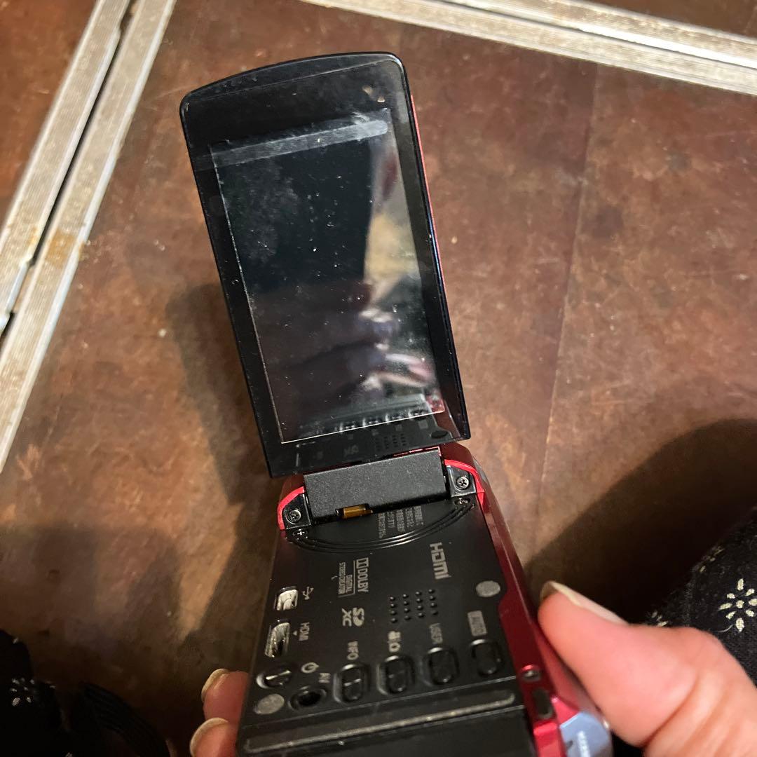 JVC GZ-HM30 ビデオカメラ 赤 40倍光学ズーム