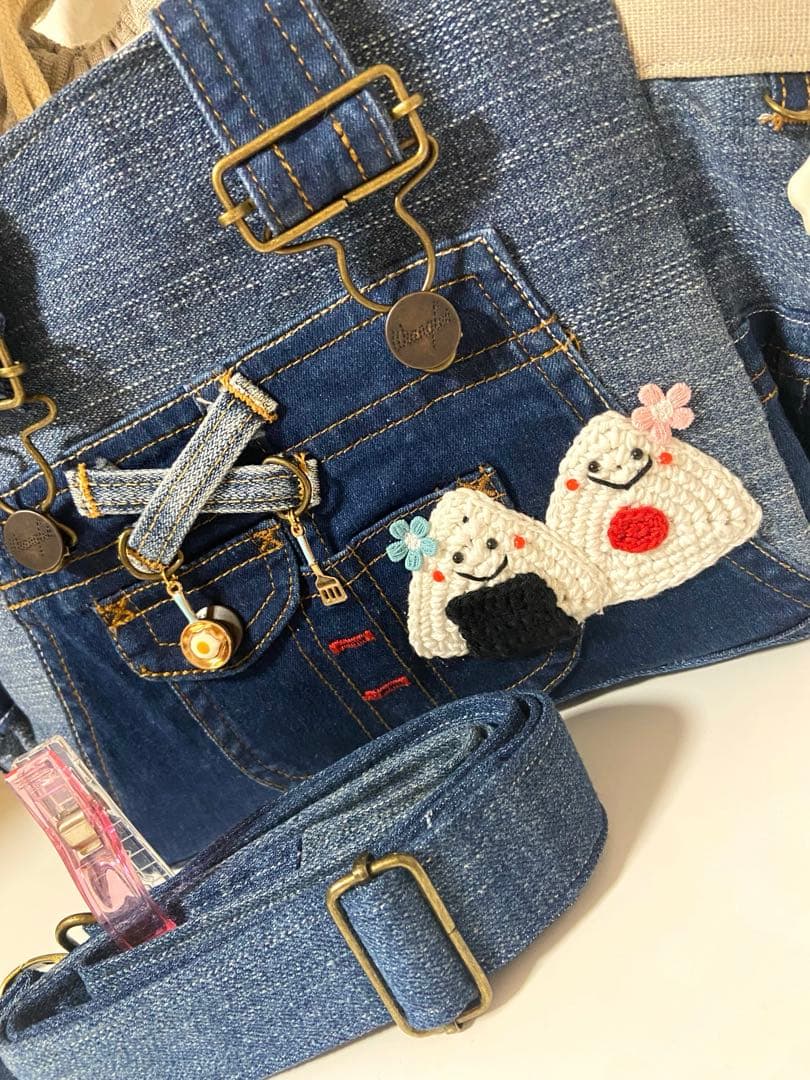 デニムリメイクバックS お弁当バッグ