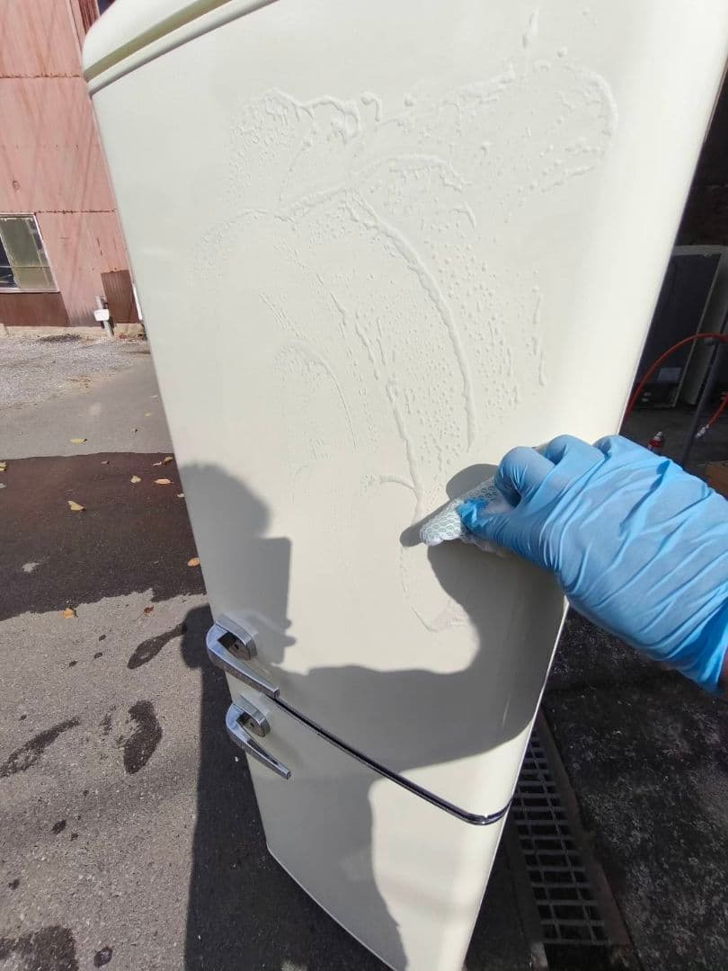 関東限 条件で無料配 24年 レトロ冷蔵庫 レトロ風冷蔵庫 レトロデザイン冷蔵庫