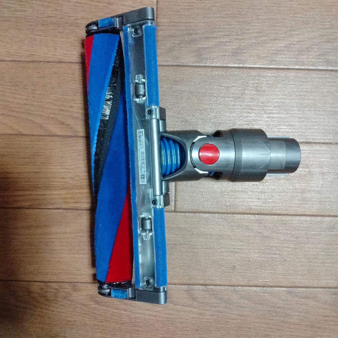 未使用品近いダイソン純正ｖ8ｖ7Slim掃除機ヘッド 回転ブラシ付き グレー赤