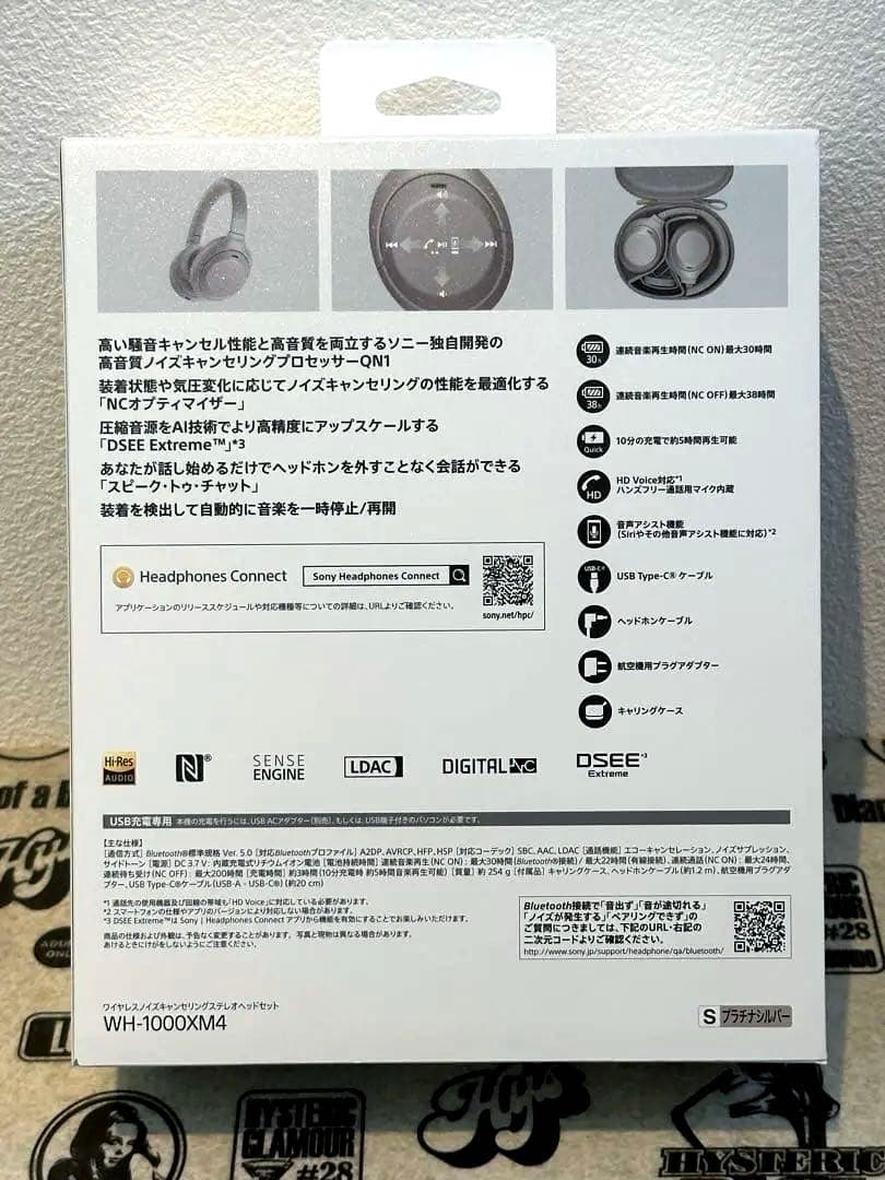 SONY WH-1000XM4 ワイヤレスヘッドホン プラチナシルバー